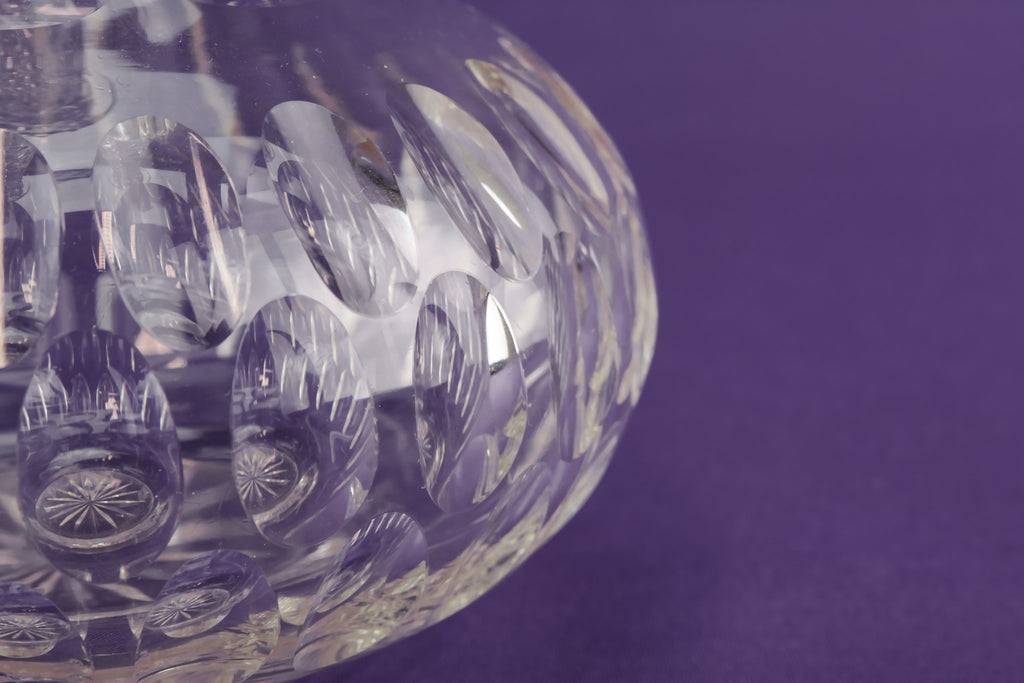 Cut glass port decanter