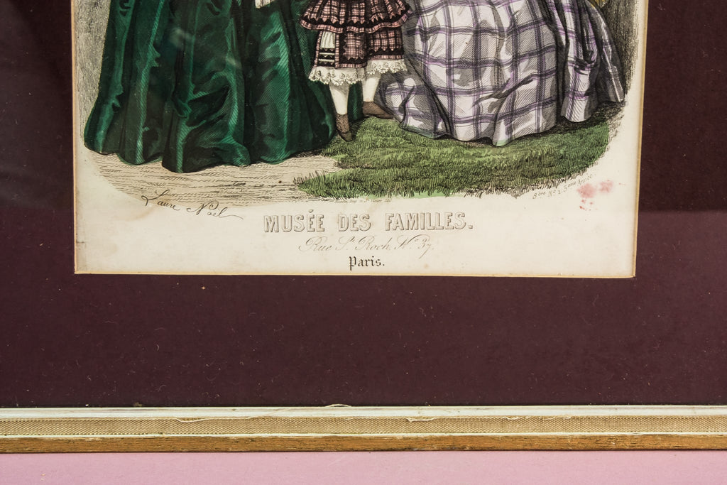 French fashion print