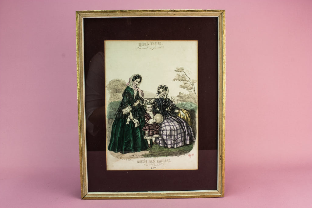 French fashion print
