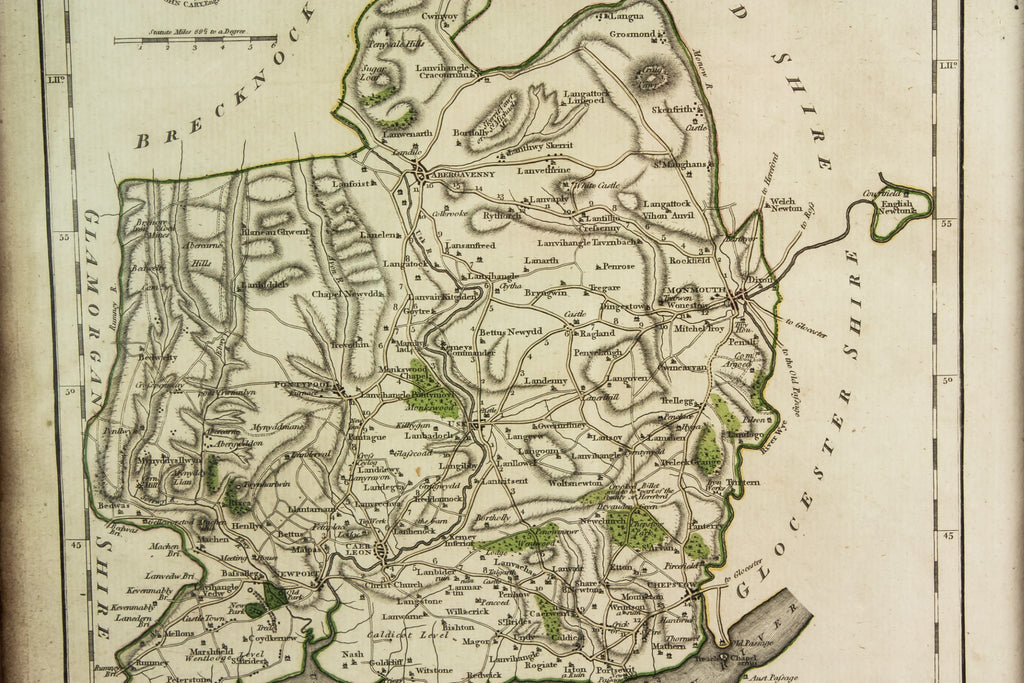 Map of Monmouthshire