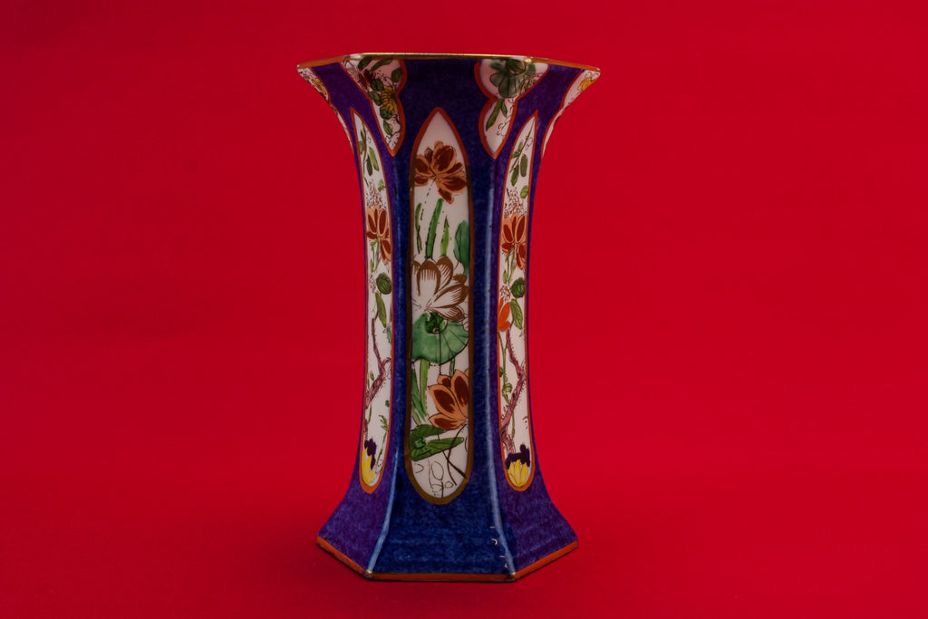 Hexagonal pottery vase