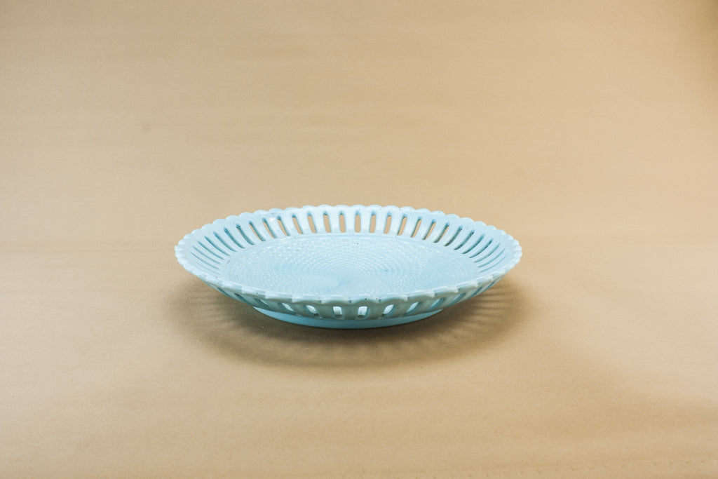 Victorian glass serving dish