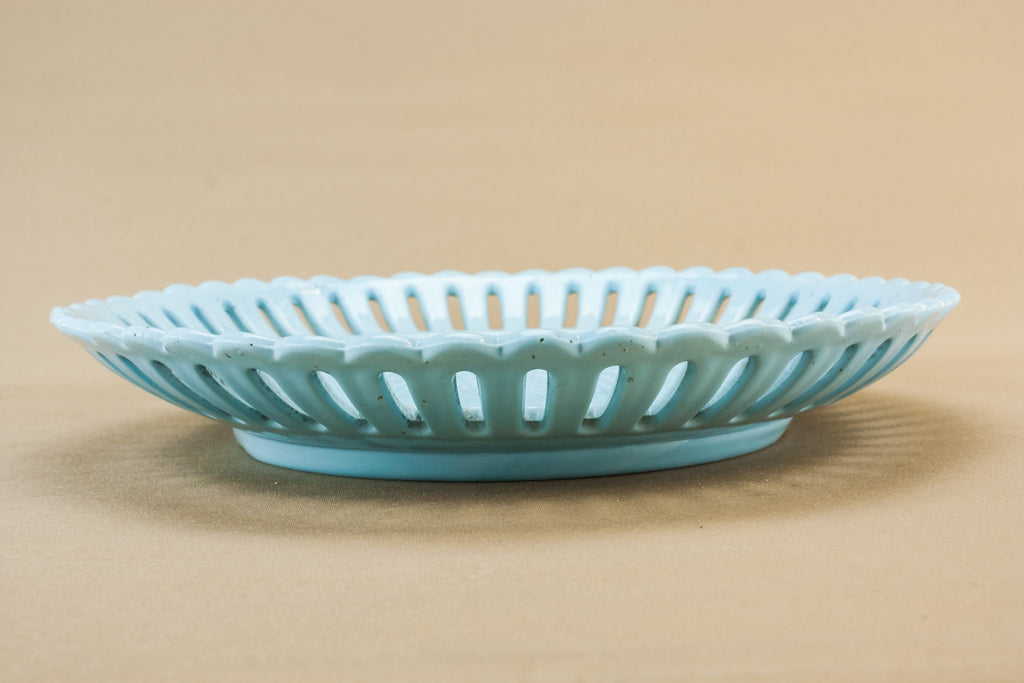 Victorian glass serving dish