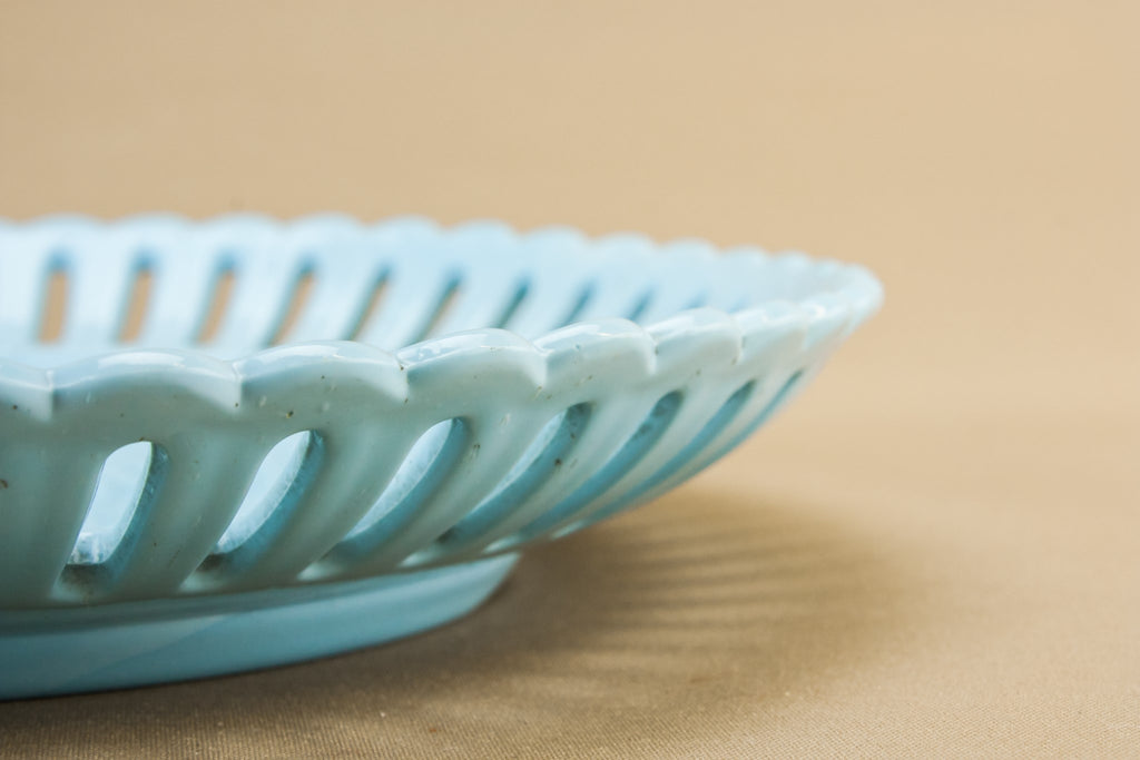Victorian glass serving dish
