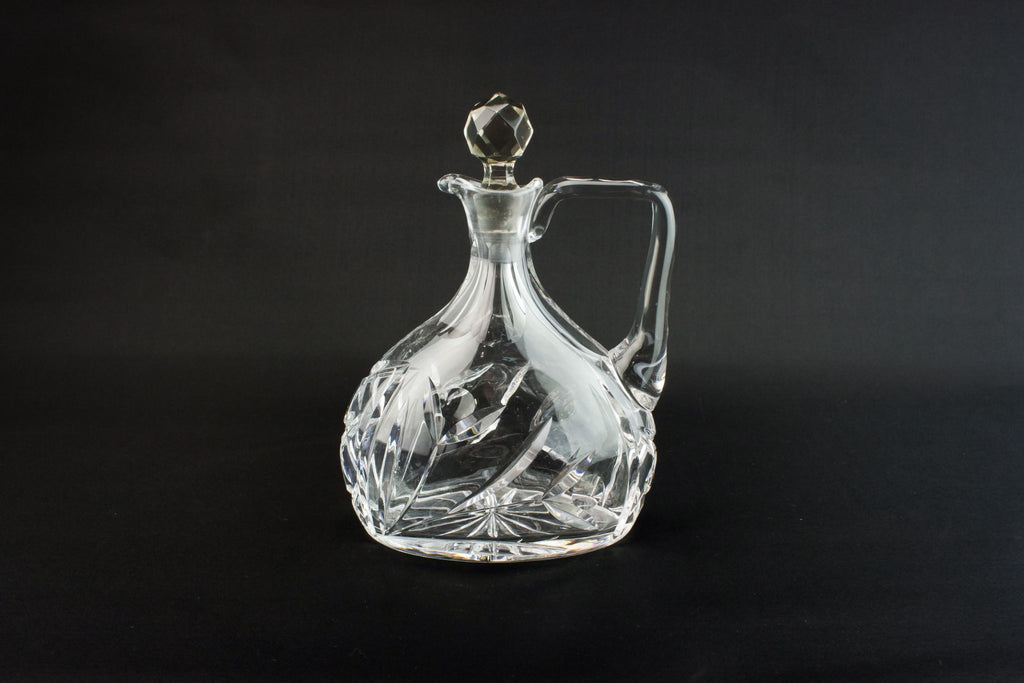 Crystal glass jug