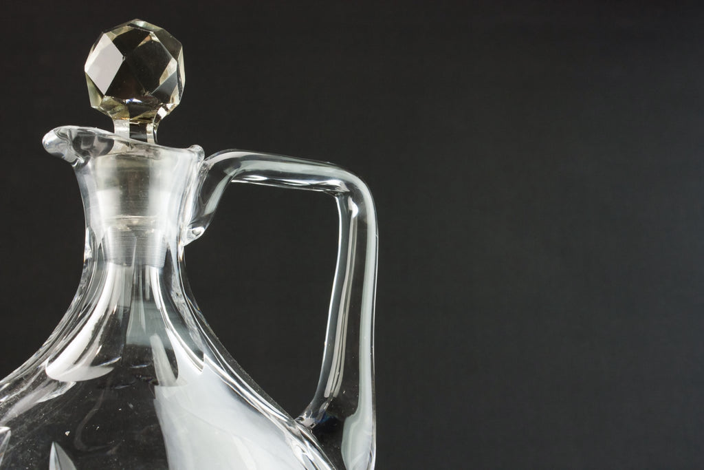 Crystal glass jug