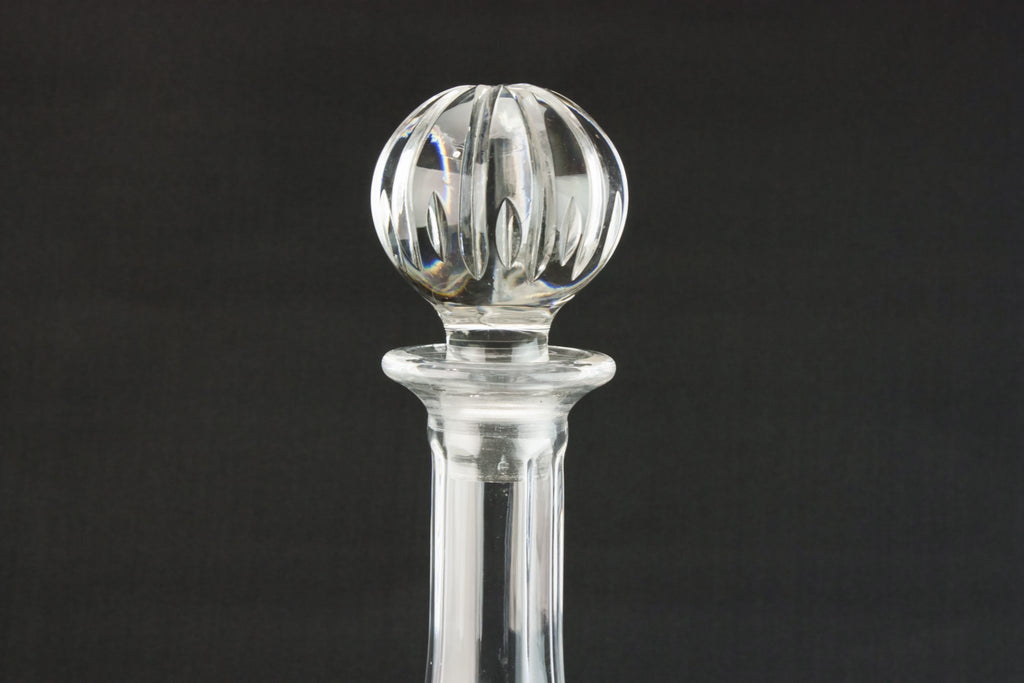 Moulded glass sherry decanter
