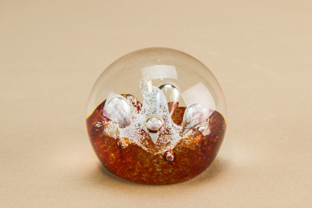 Caithness red paperweight