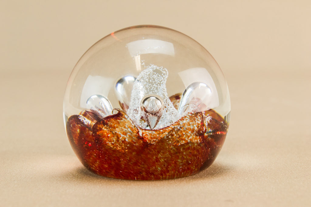 Caithness red paperweight