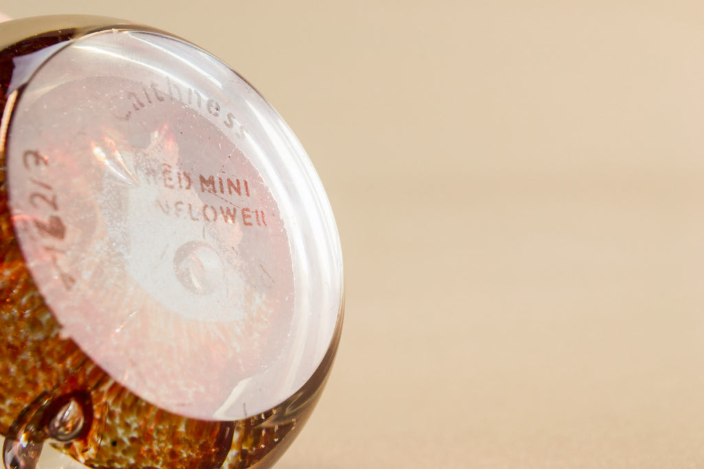 Caithness red paperweight