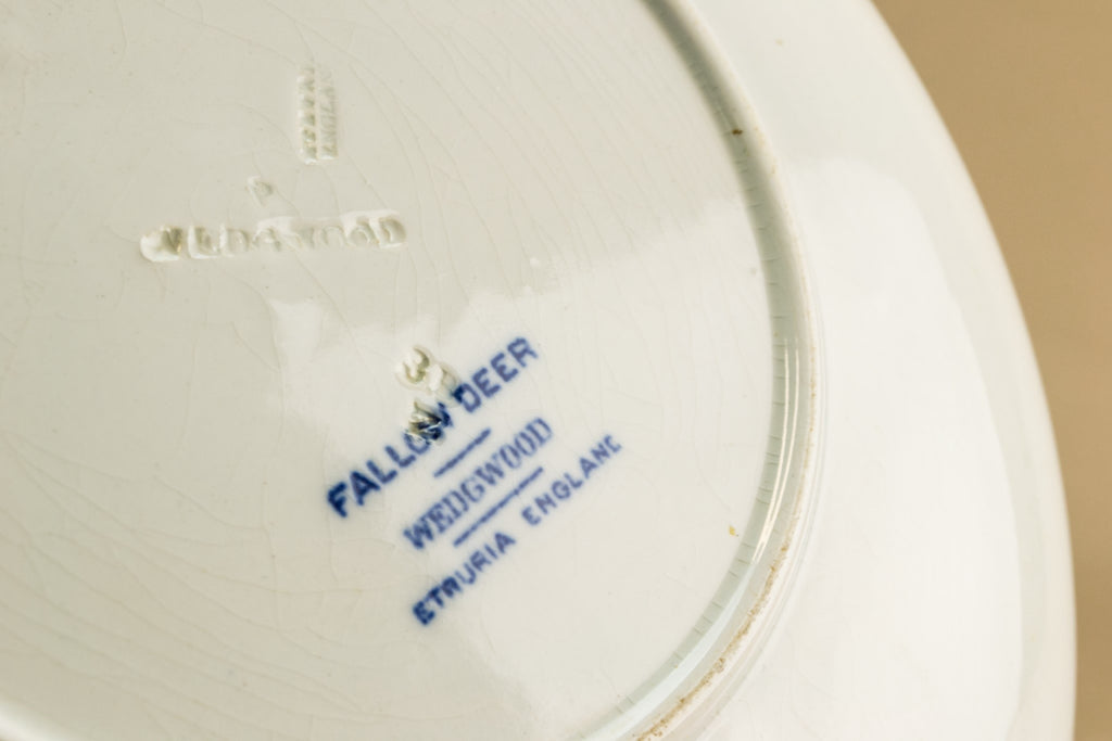 Blue and white serving dish