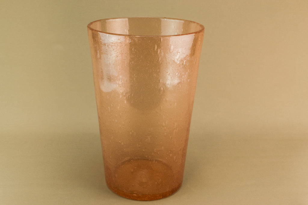Tall glass vase