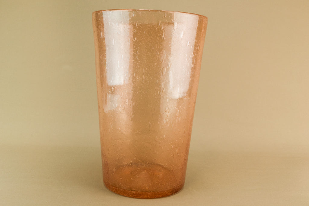 Tall glass vase