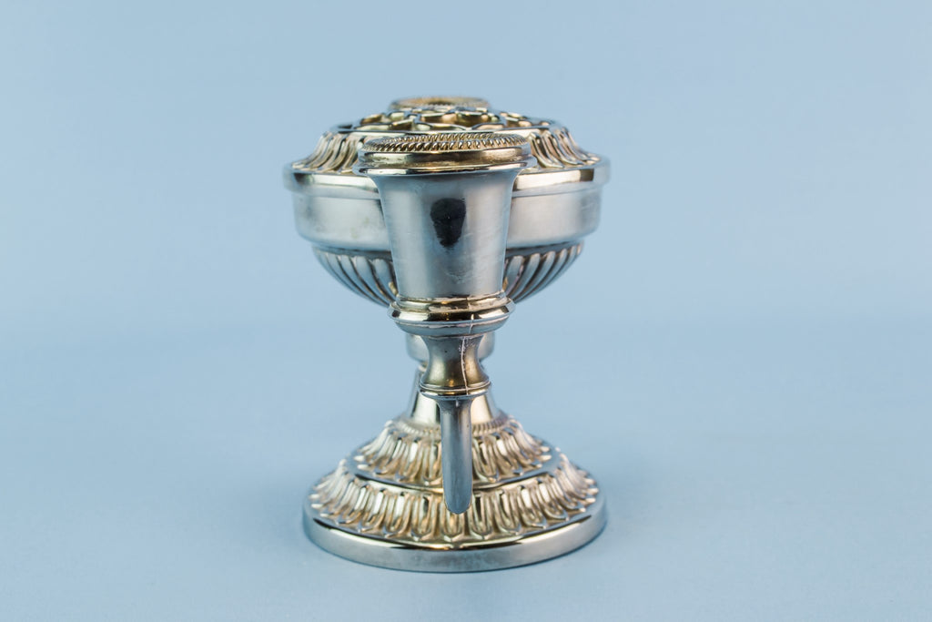 Silver plated metal candelabra