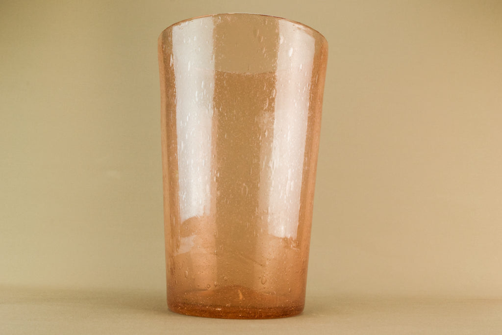 Tall glass vase