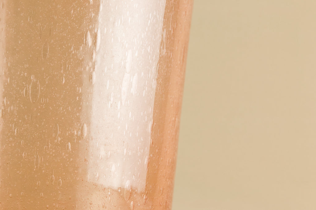 Tall glass vase