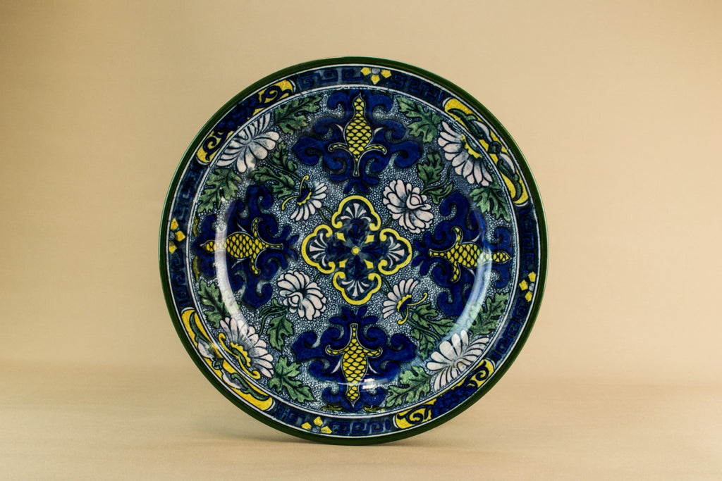 Art Deco pottery cake plate