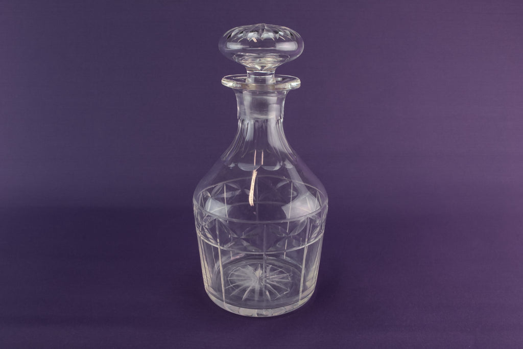 Cut glass port decanter