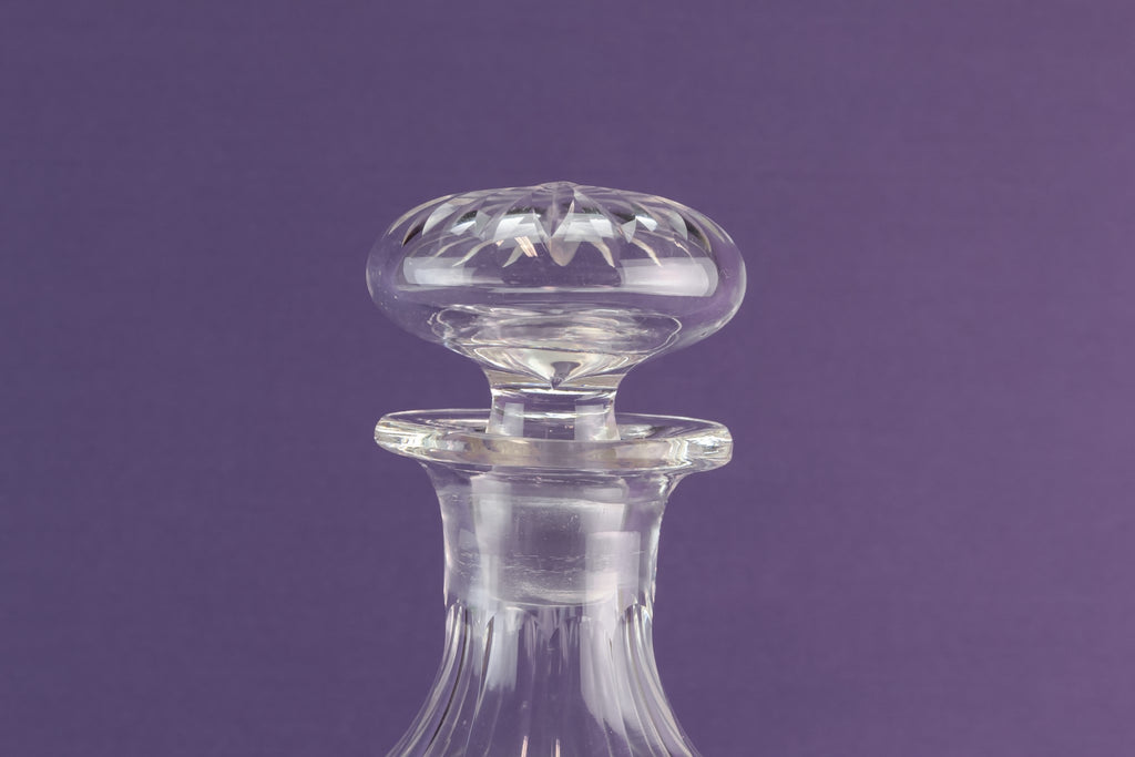 Cut glass port decanter