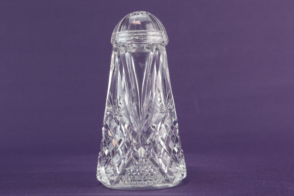Cut glass salt shaker