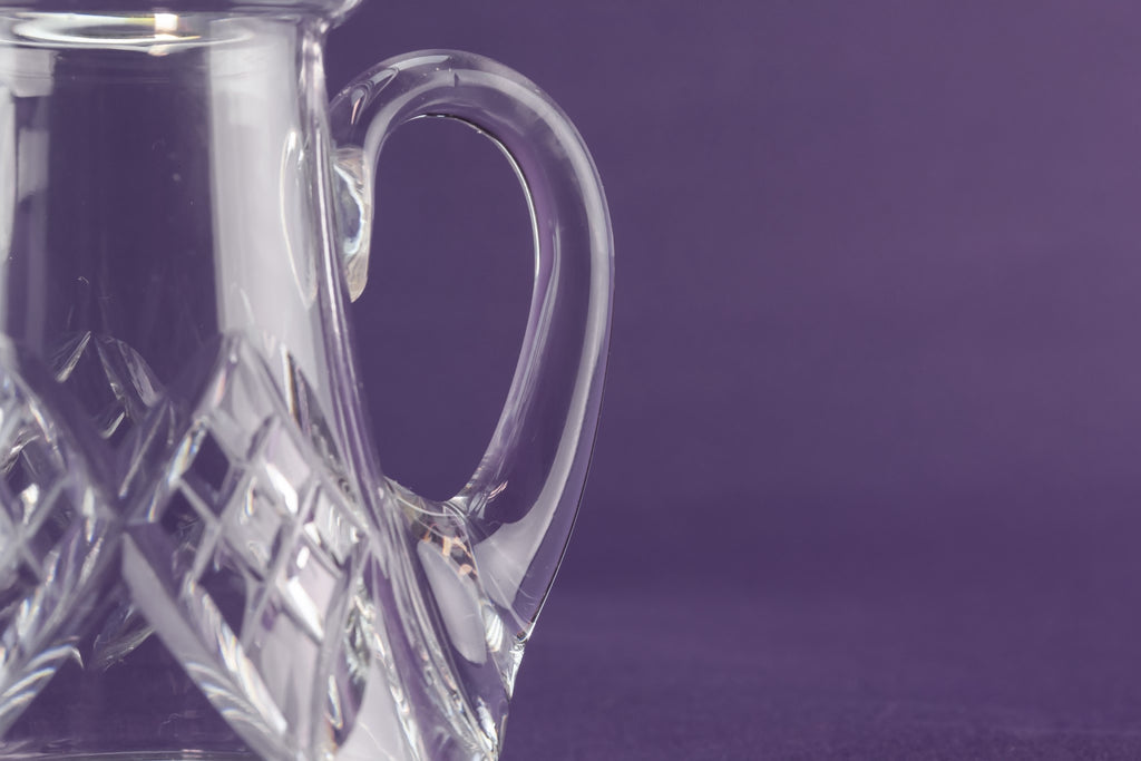 Crystal glass creamer
