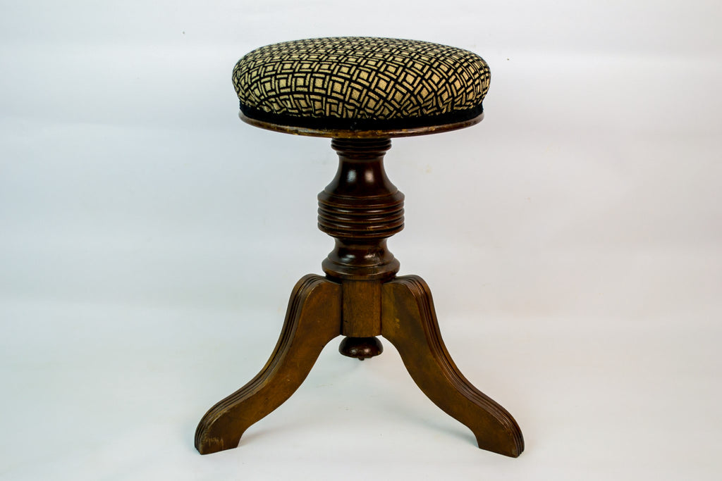 Black & white piano stool