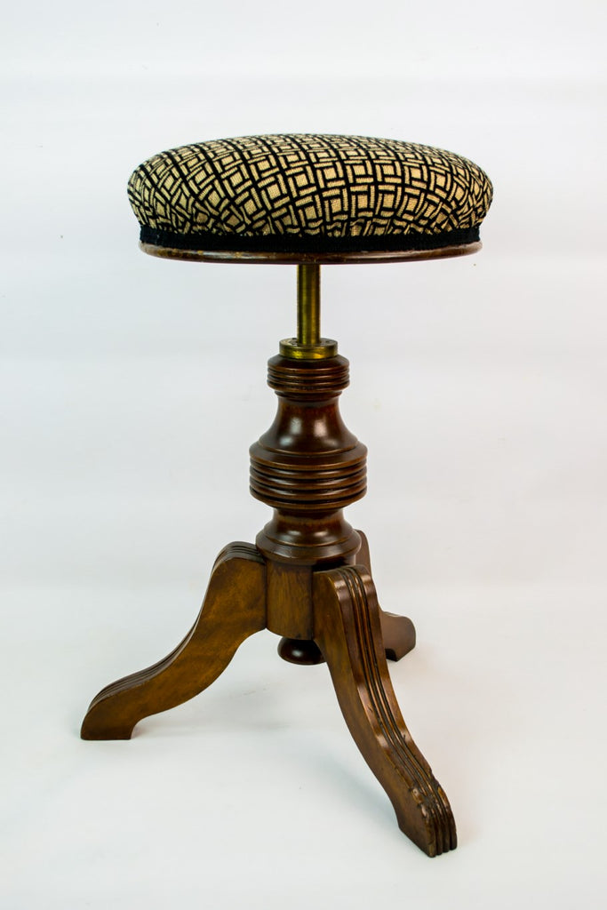 Black & white piano stool