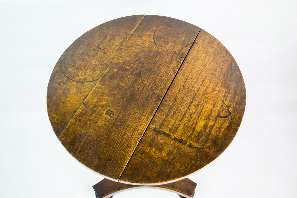 Oak tilt top table