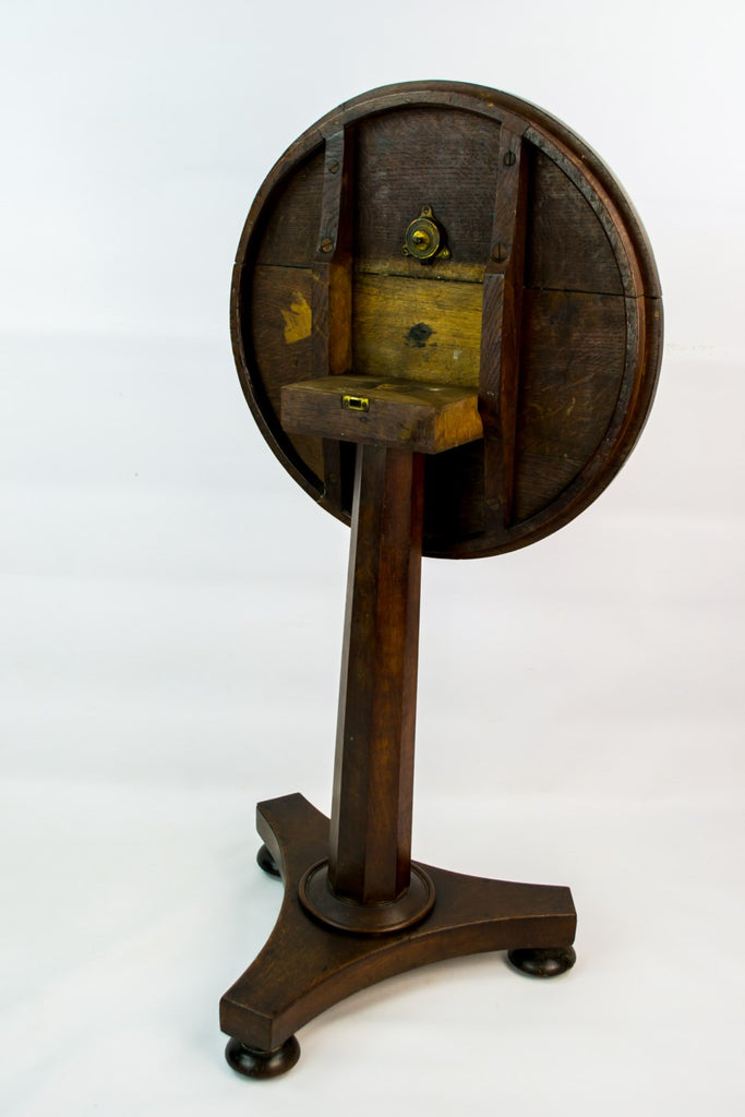 Oak tilt top table