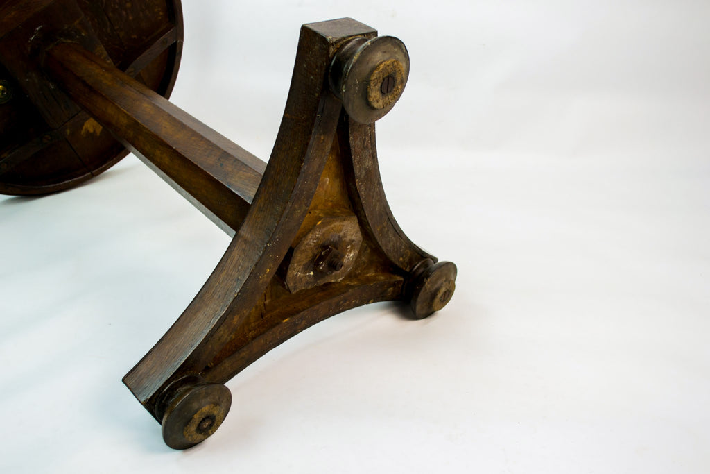 Oak tilt top table