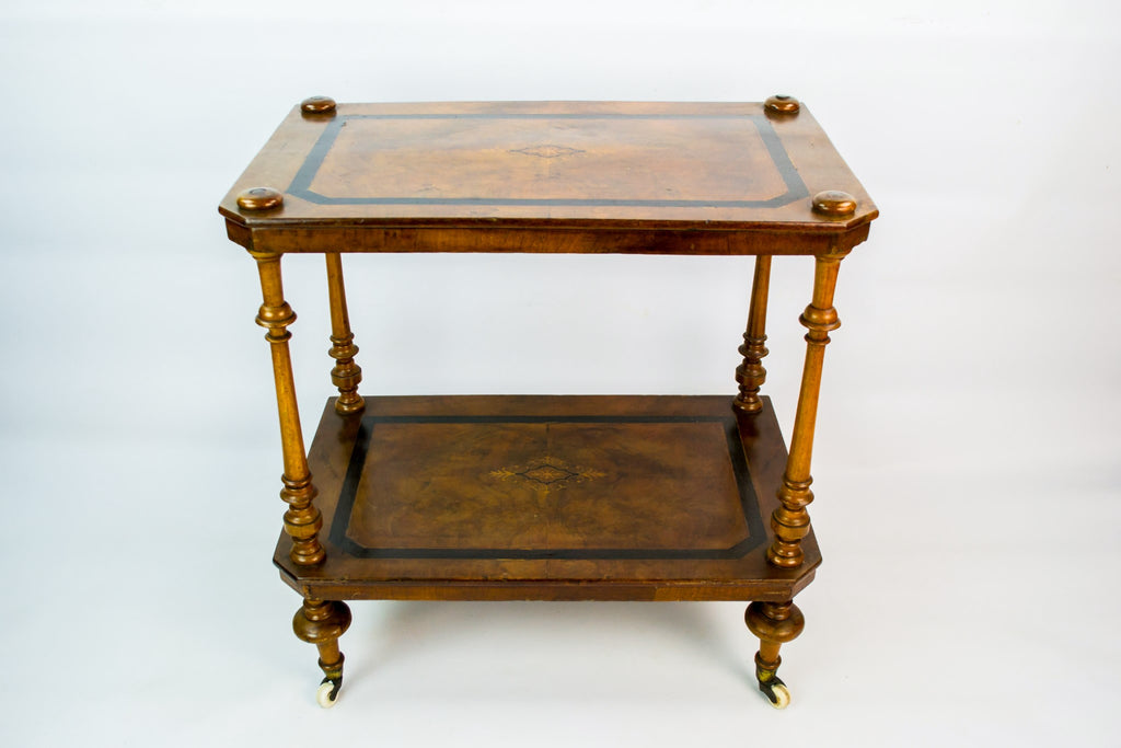 Walnut tea trolley