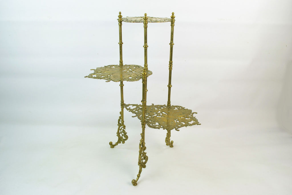 3 tier brass stand