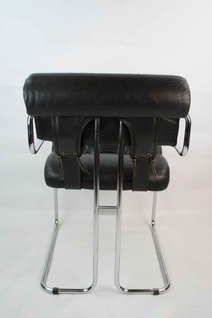 Modernist black armchair