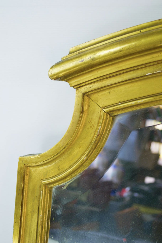 Large gilded wall mirror