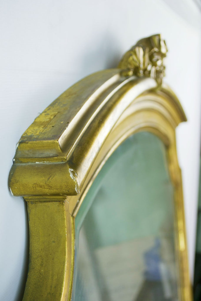 Large gilded wall mirror