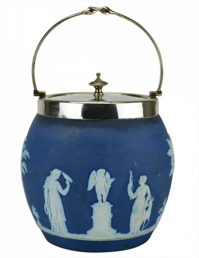 Wedgwood blue ice bucket