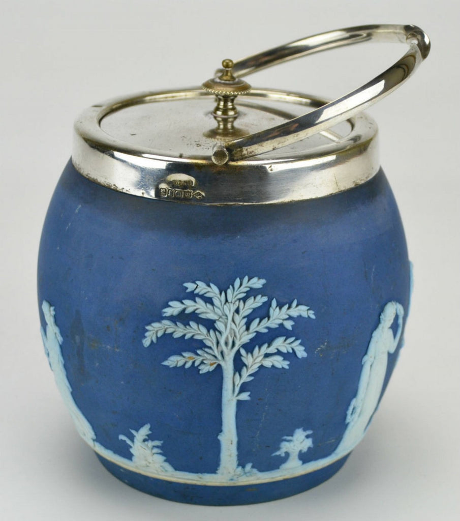 Wedgwood blue ice bucket