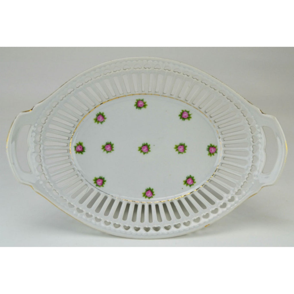 Basket shaped fruit bowl