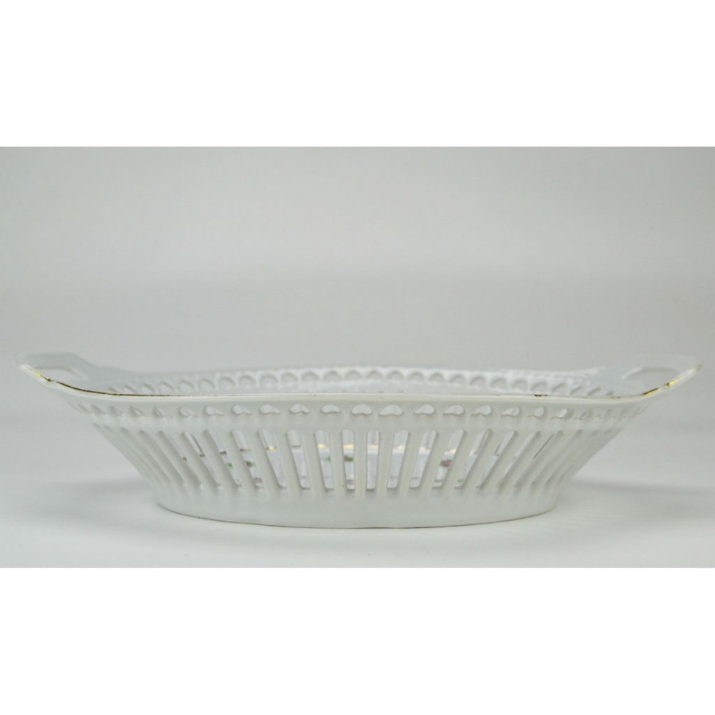 Basket shaped fruit bowl