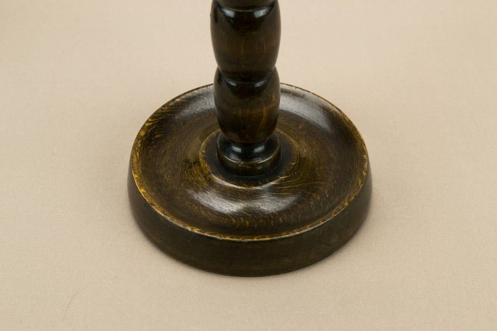 2 mahogany candlestick