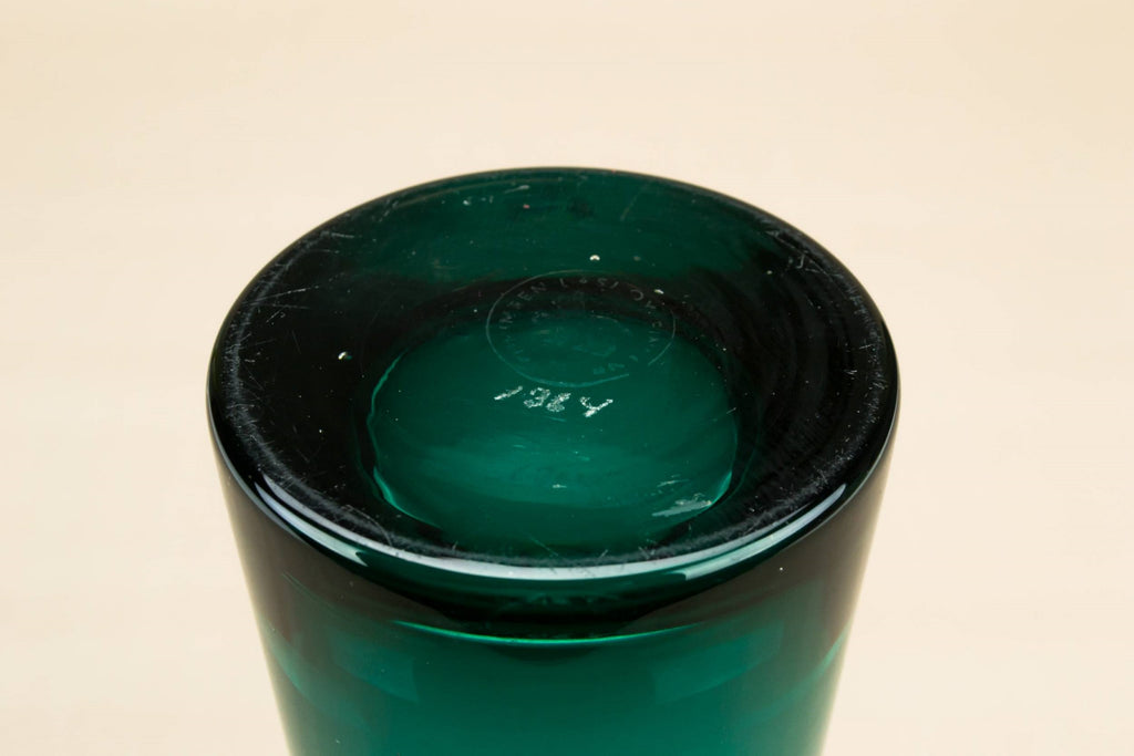 Green Riihimaen glass vase