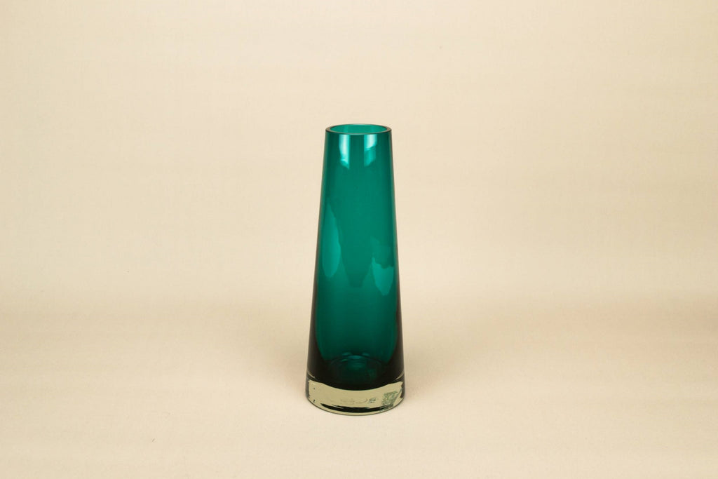 Green Riihimaen glass vase