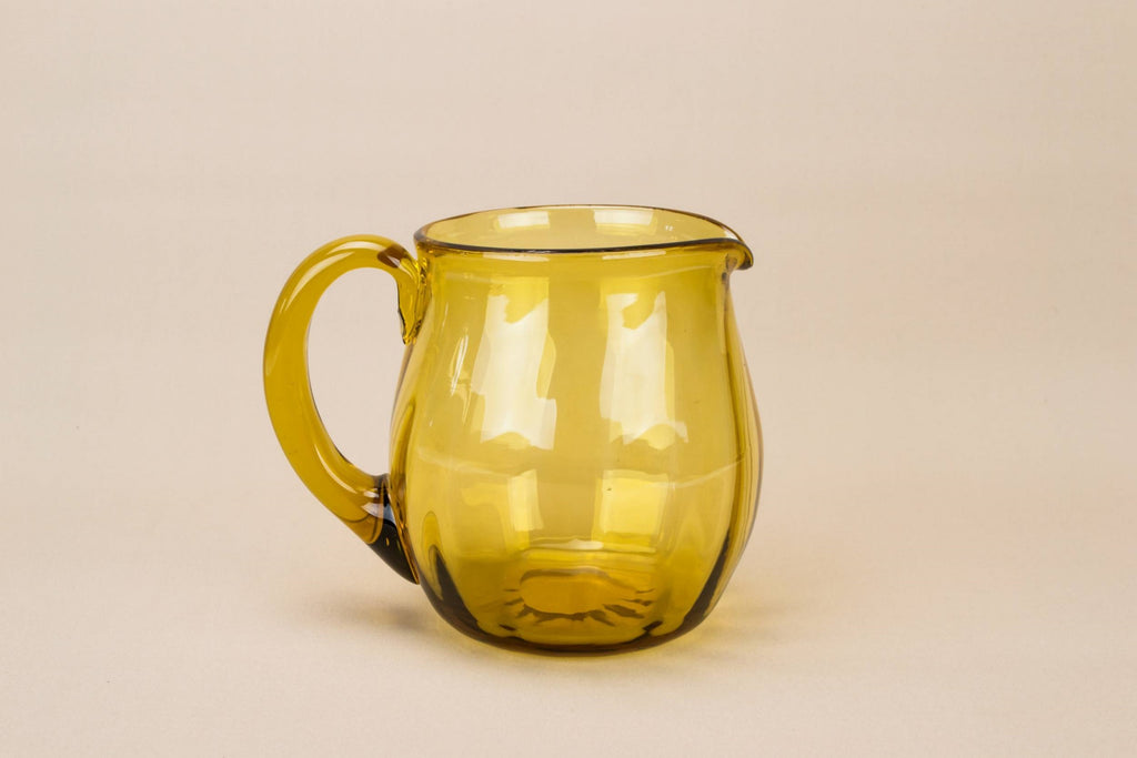 Amber glass jug