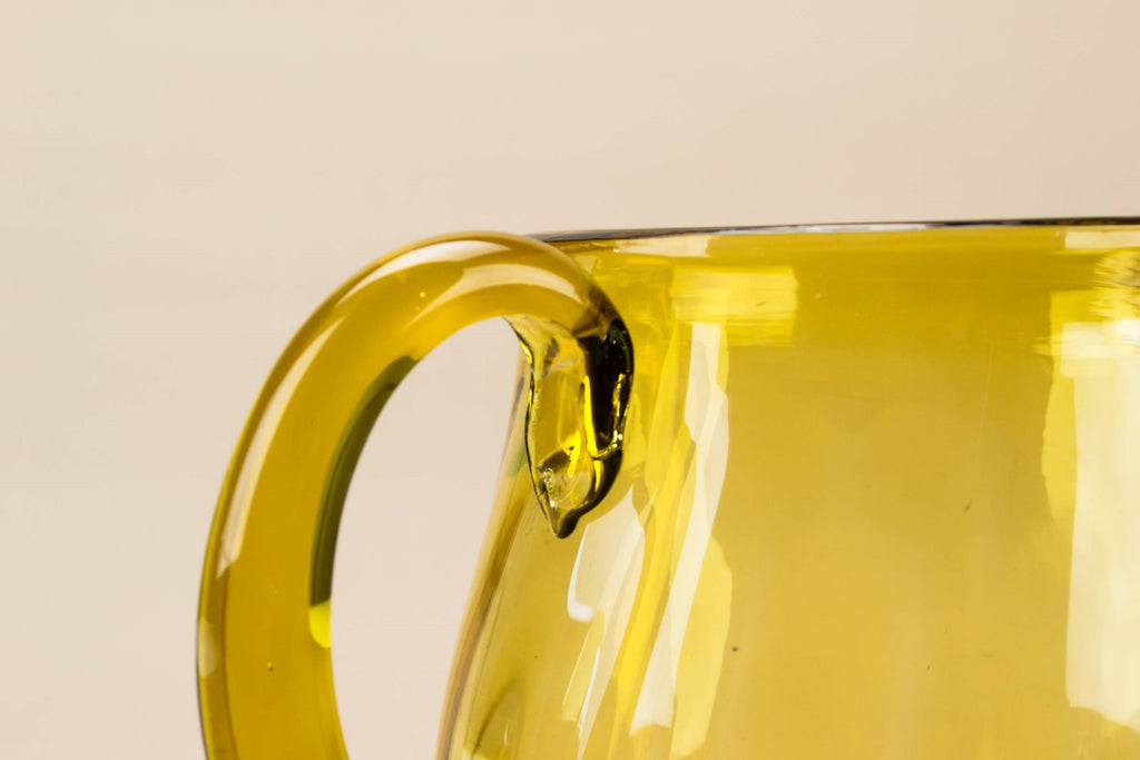 Amber glass jug