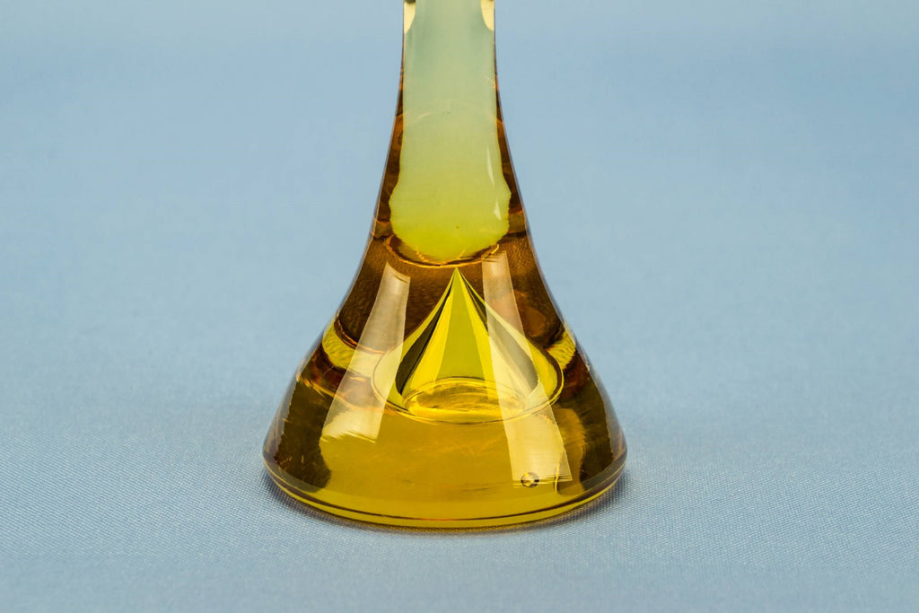 Whitefriars amber glass vase