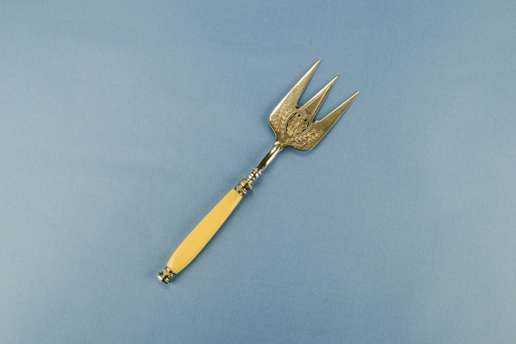 Silver plated bread fork