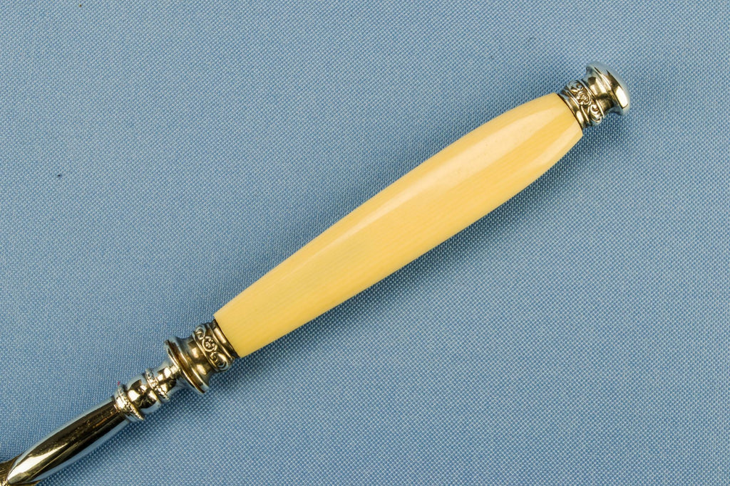 Silver plated bread fork