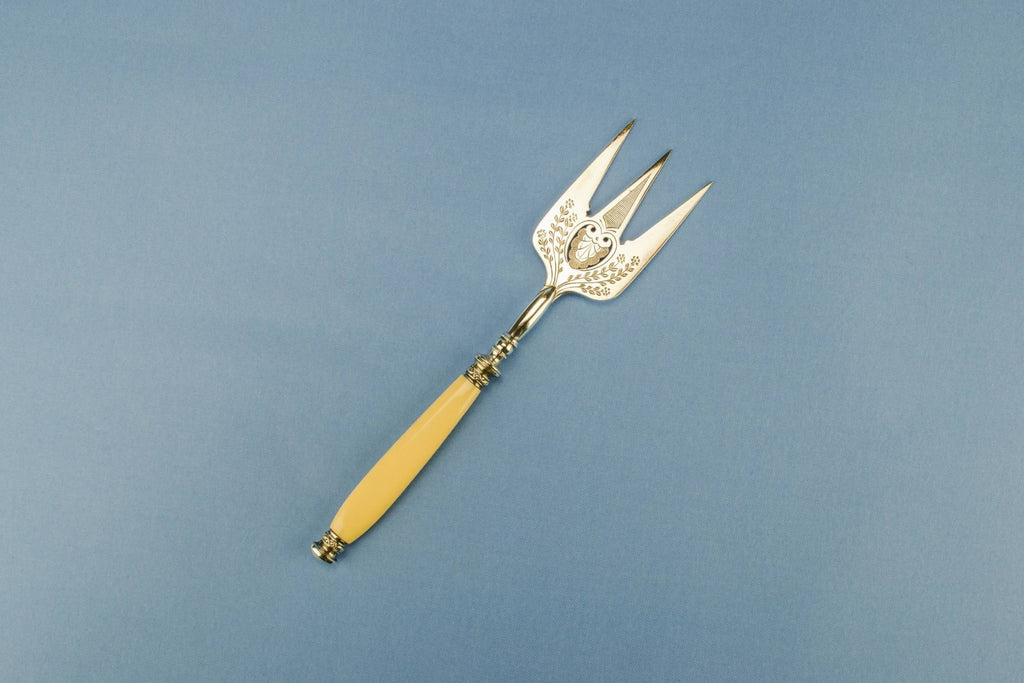 Silver plated bread fork