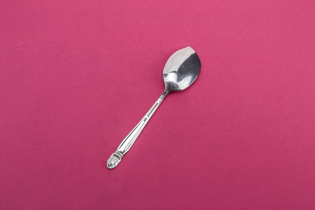 Silver plated serving spoon
