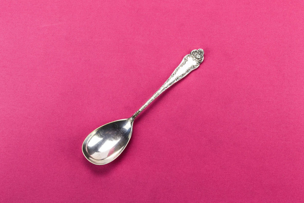Silver plated sugar spoon
